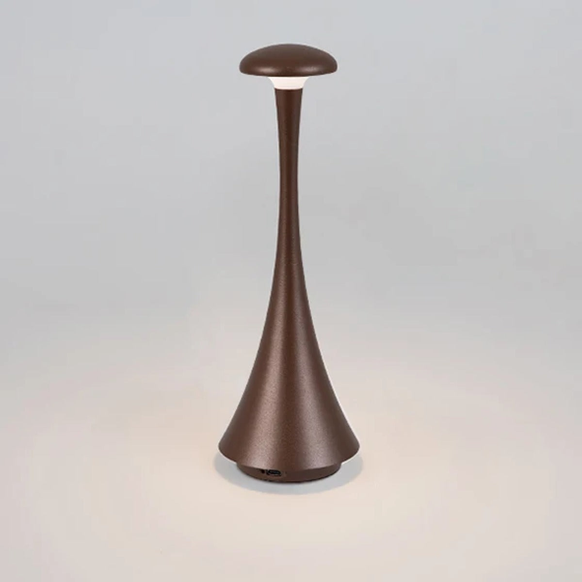 Hourglass Cordless Touch Dimmer Table Lamp – Eravox – Matte Brown