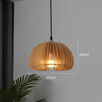 Bent Wood Veneer Orb Pendant Light – Wevorn – Product Detail 8