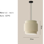Tiered Ribbed Drum Pendant Light – Zenithral – Product Detail 15