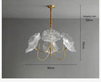 Gerlinth 3-Light Pendant Clear – dimensions 90x55cm