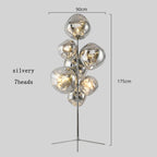 Melt-Effect Globe Cluster Floor Lamp – Caelvion – Product Detail 8