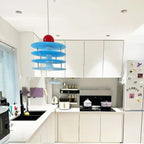 Stacked Acrylic Disc Pendant Light – Luminth – Lifestyle View 4