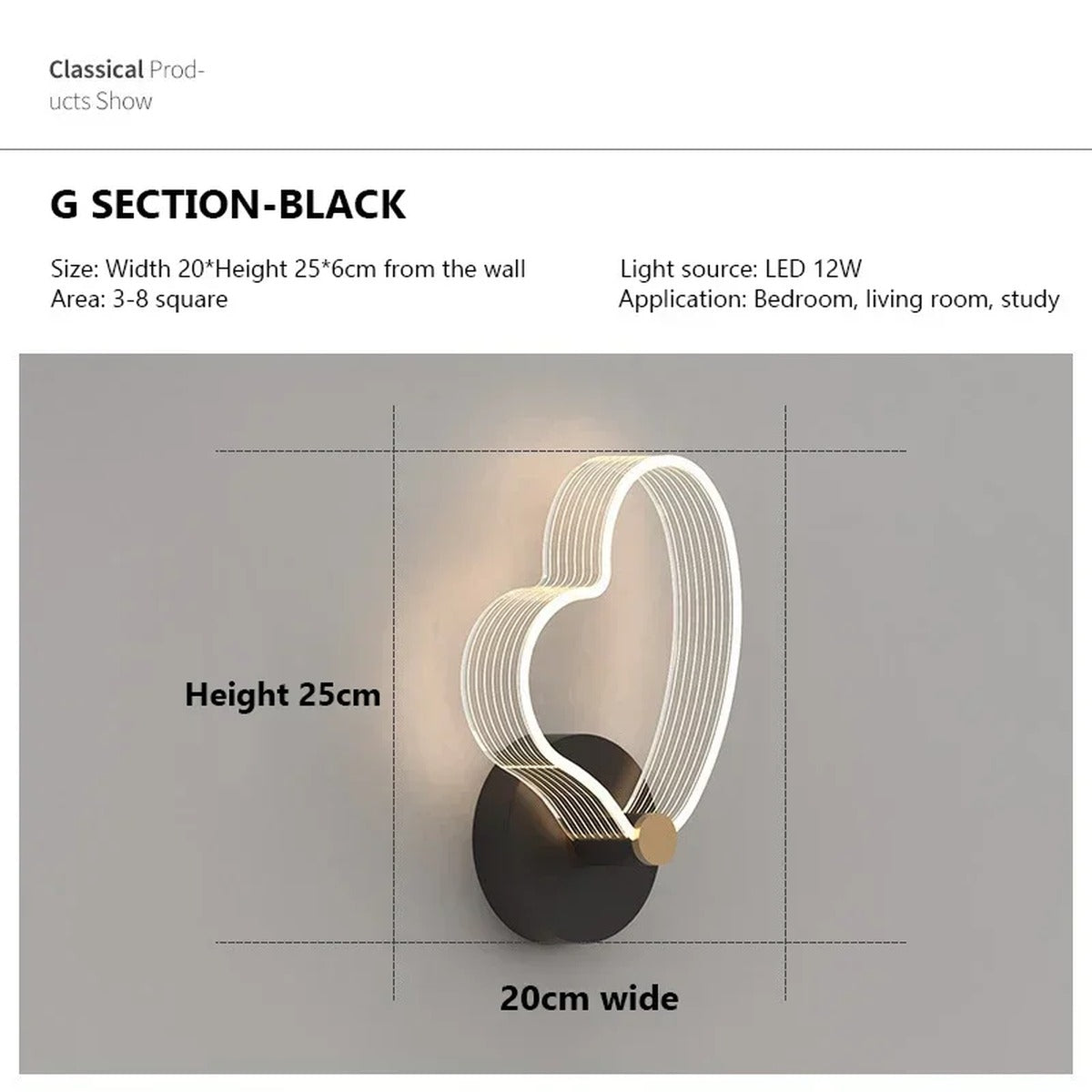 Modern Wall Sconce Kalix — TypeG