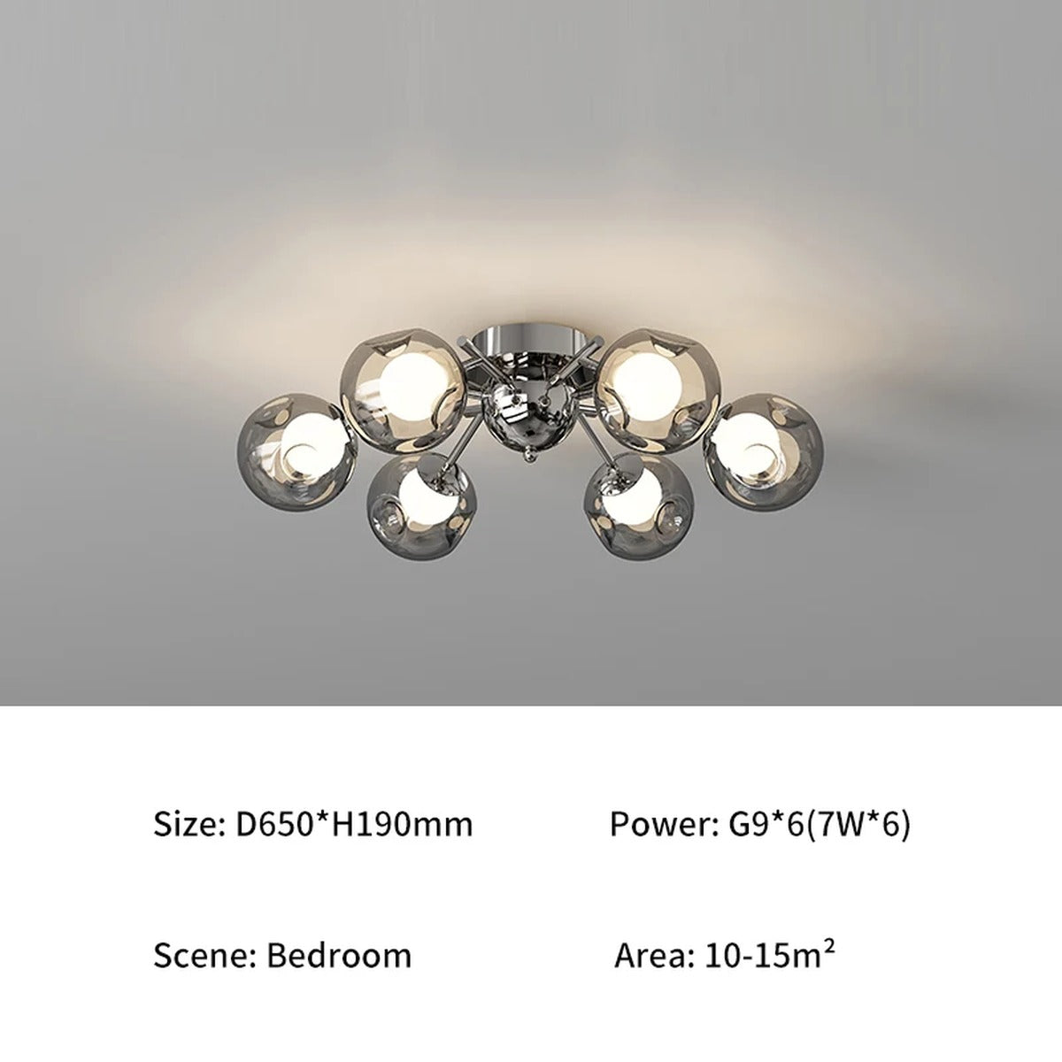 Modern Pendant Light Luxara — 6 Heads