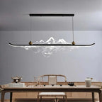 Mountain Landscape LED Linear Pendant – Ievorn – Product Detail 5