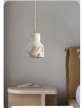Vuaelorn Terrazzo Pendant Light – Cylinder Shade, Bedside