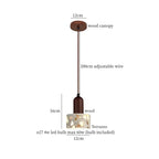 Wabi-Sabi Terrazzo Pendant Light Forvalia – White Terrazzo, dimensions