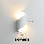 Cendrix spiral wall light — White, Large, 28cm
