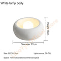 Gevoria — White finish, dimensions diagram Ø27cm x H13cm, G9-7W