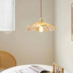 Scalloped Glass Flower Pendant Light Florivex – Lifestyle View 3
