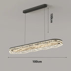 Wave Crystal LED Linear Pendant – Qevantis – Product Detail 7