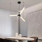 Rarlix — matte black finish over dining table, warm white light