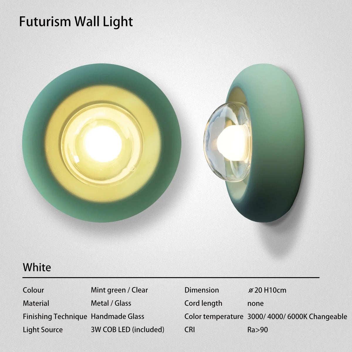 Concentric Ring LED Wall Sconce – Marvion – Product Detail 7
