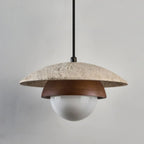 Petravo Travertine Dome Pendant - Hero Shot