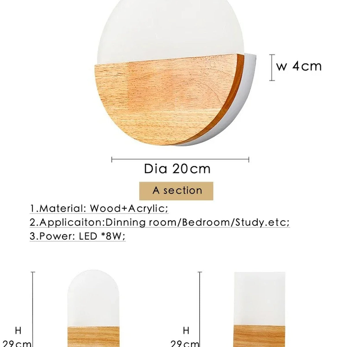 Modern Wall Sconce Solion — view 5