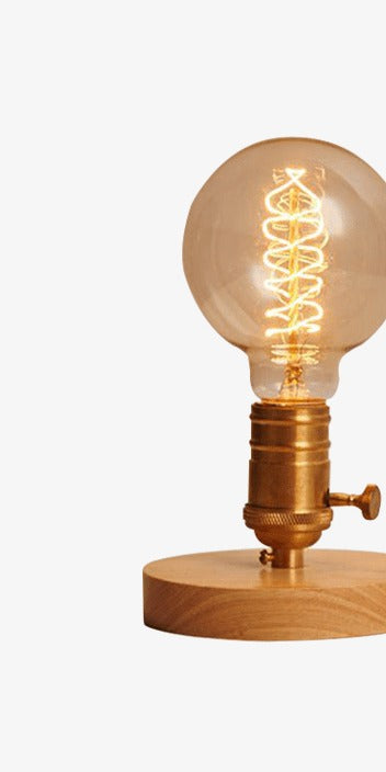 Cafenira Edison globe table lamp studio shot on white background