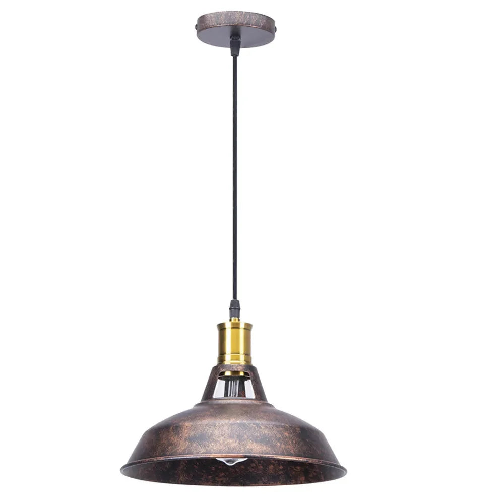 Caldorix Classic Dome pendant in Rust finish, studio shot