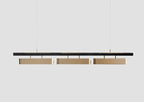 Cavero Linear Pendant Light – 140cm 3-Head Studio Shot