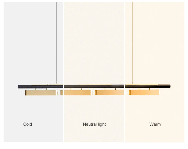 Cavero Linear Pendant Light – Light Temperature Options: Cool, Neutral, Warm