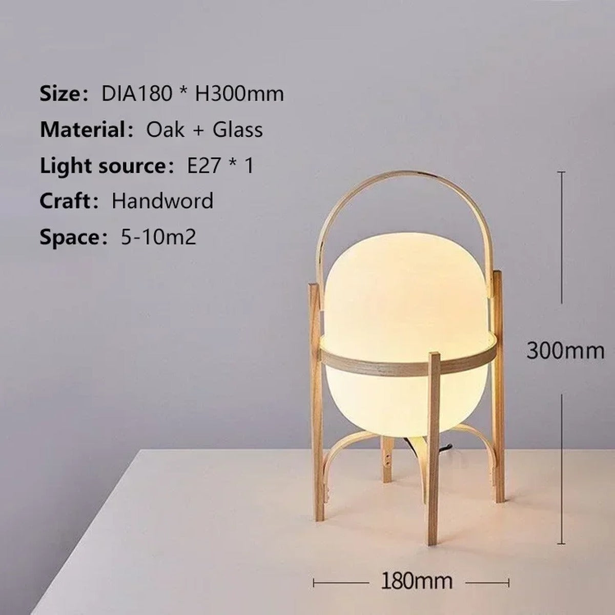 Warm Geometric Modern Table Lamp Zenova – Product Detail 8