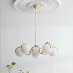 Jaelston 6-Globe Bouquet Chandelier in Cream – Lifestyle View 2