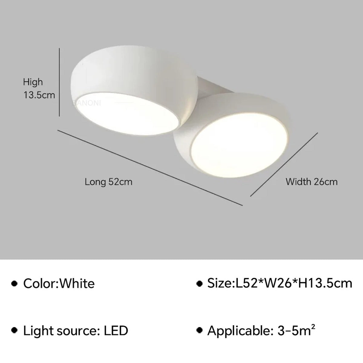 LED Bubble Cluster Flush Ceiling Light – Harvenis – Product Detail 12