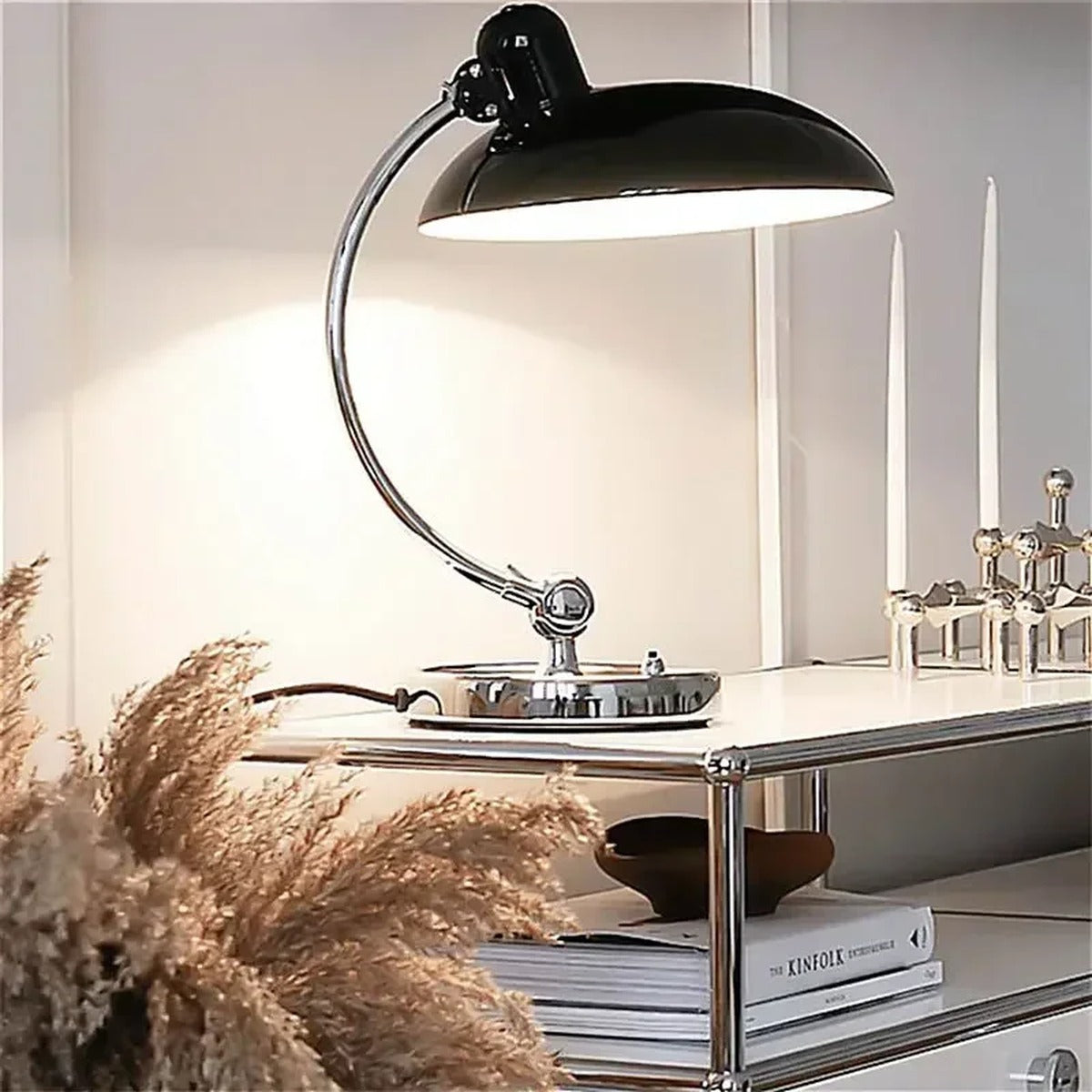 Bauhaus Desk Lamp Torvaith — lifestyle, Black finish