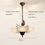 Florevian chandelier dimensions — 50cm diameter, 100cm adjustable chain