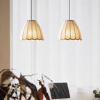 Pleated Linen Dome Pendant & Bar Light – Xevanth – Lifestyle View 4