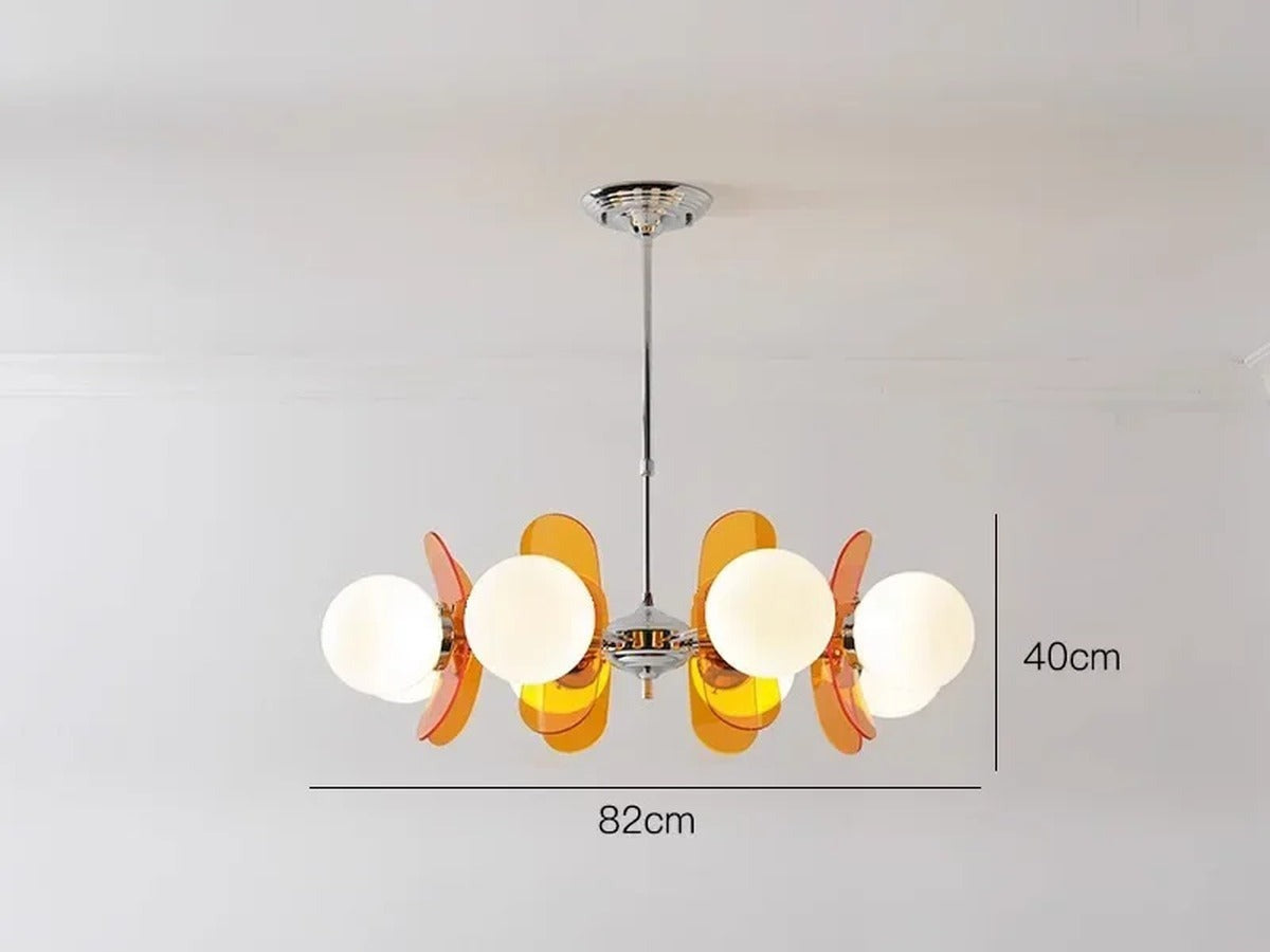 Organic Sculptural Acrylic Chandelier Caelobeans