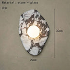 Exotic Marble Pebble Globe Wall Sconce – Jarneo – Product Detail 6
