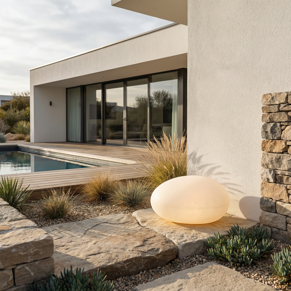 Garden Stone Table Lamp Faion