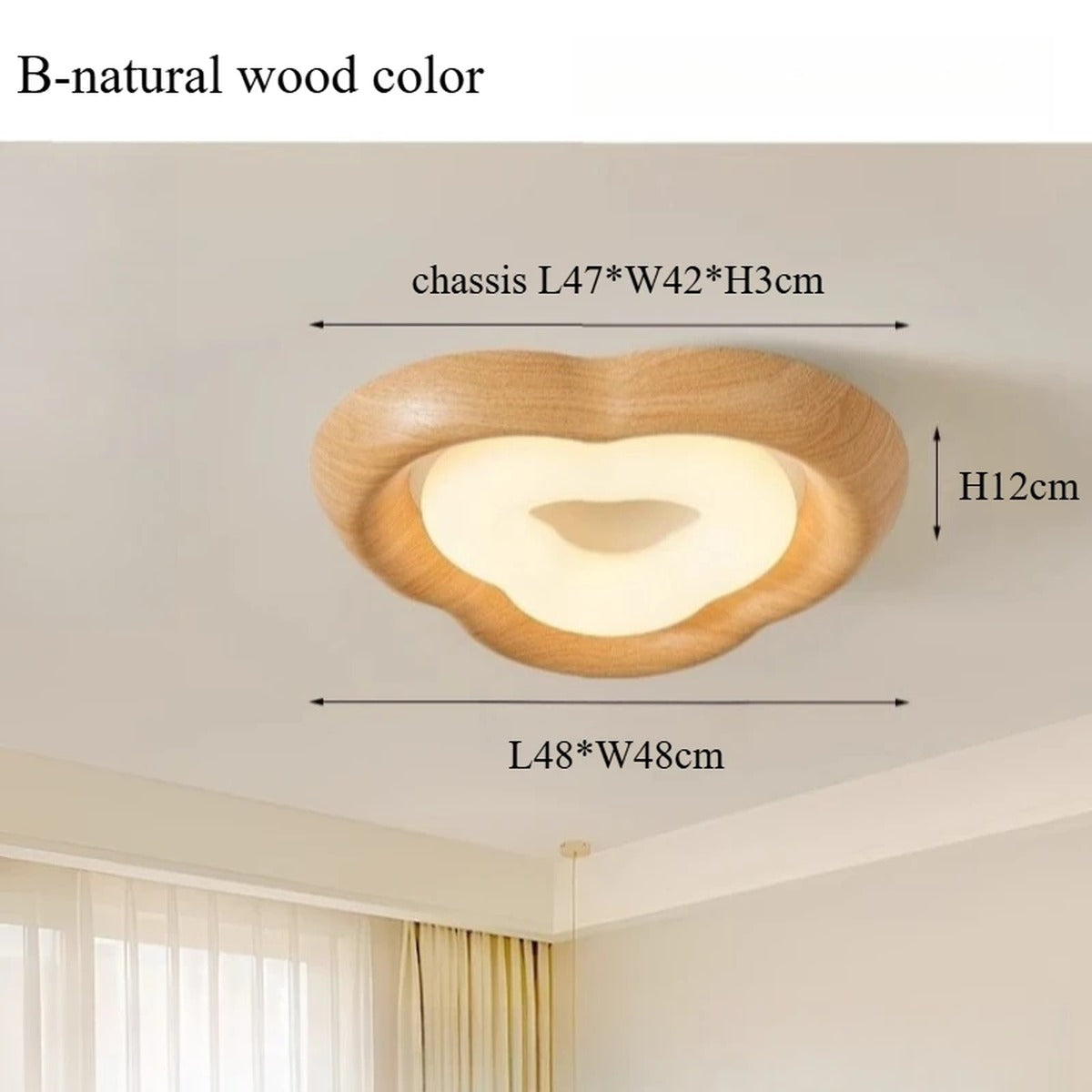 Organic Molten Form Flush Ceiling Light – Celarix – Product Detail 17