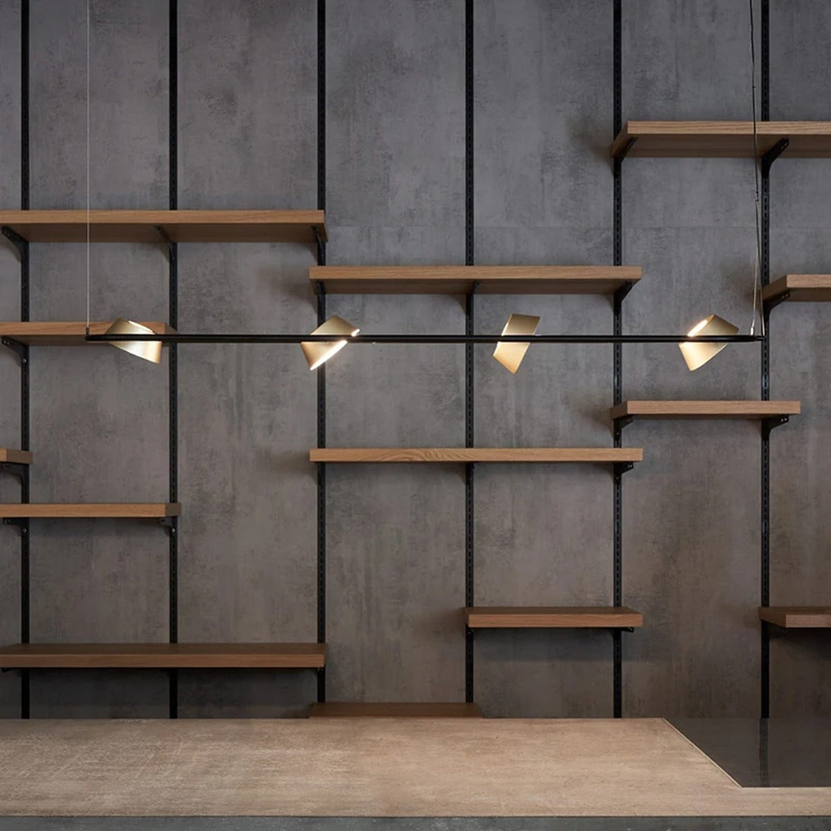 Rotatable 3-Head Linear Pendant Light Kaelston – Lifestyle View 3