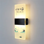 Chinese Ink Art Backlit Wall Sconce – Chinori – Product Detail 8