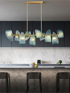 Sculptural Ribbon-Glass Chandelier – Clarion