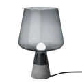 Smoked Glass & Concrete Base Table Lamp – Conrath – Grey Finish