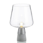 Smoked Glass & Concrete Base Table Lamp – Conrath – Product Detail 6