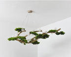 Veloris pine branch chandelier, 28-light medium size, unlit detail