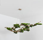 Veloris pine branch chandelier, 42-light large size, unlit detail