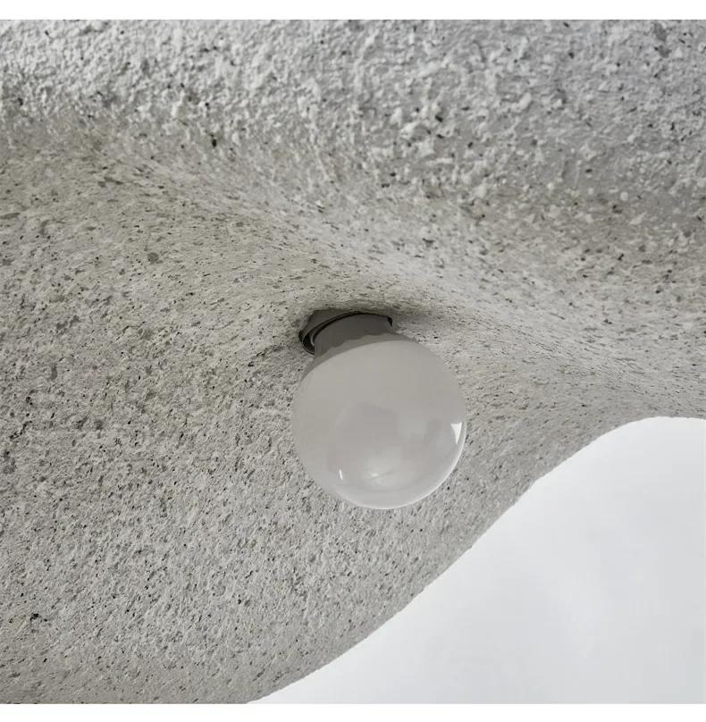 Sculptural Stone Cloud Pendant Light Velaro – E27 Socket Detail