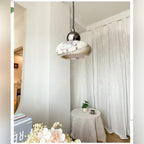Sculptural Marble Pebble Pendant Light – Valorinth – Lifestyle Hero