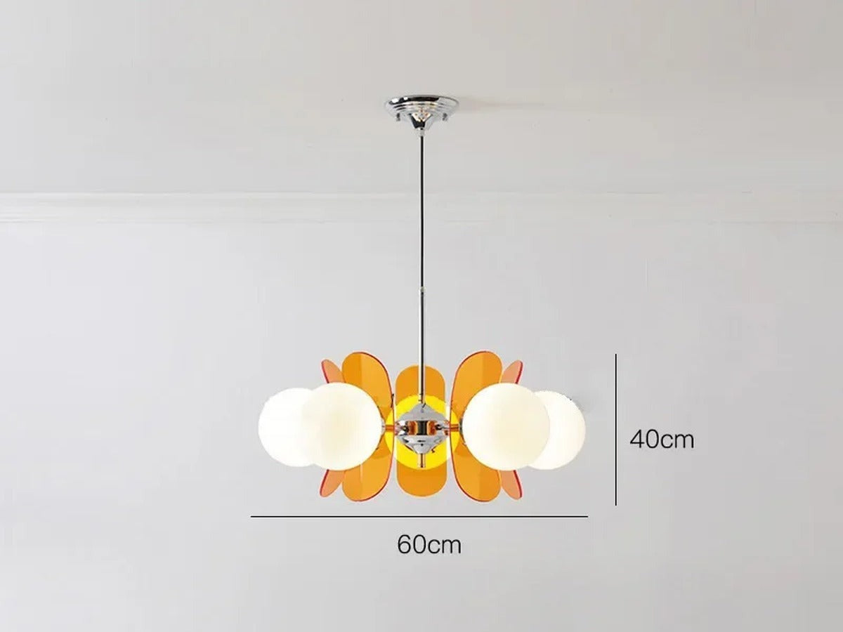 Organic Sculptural Acrylic Chandelier Caelobeans