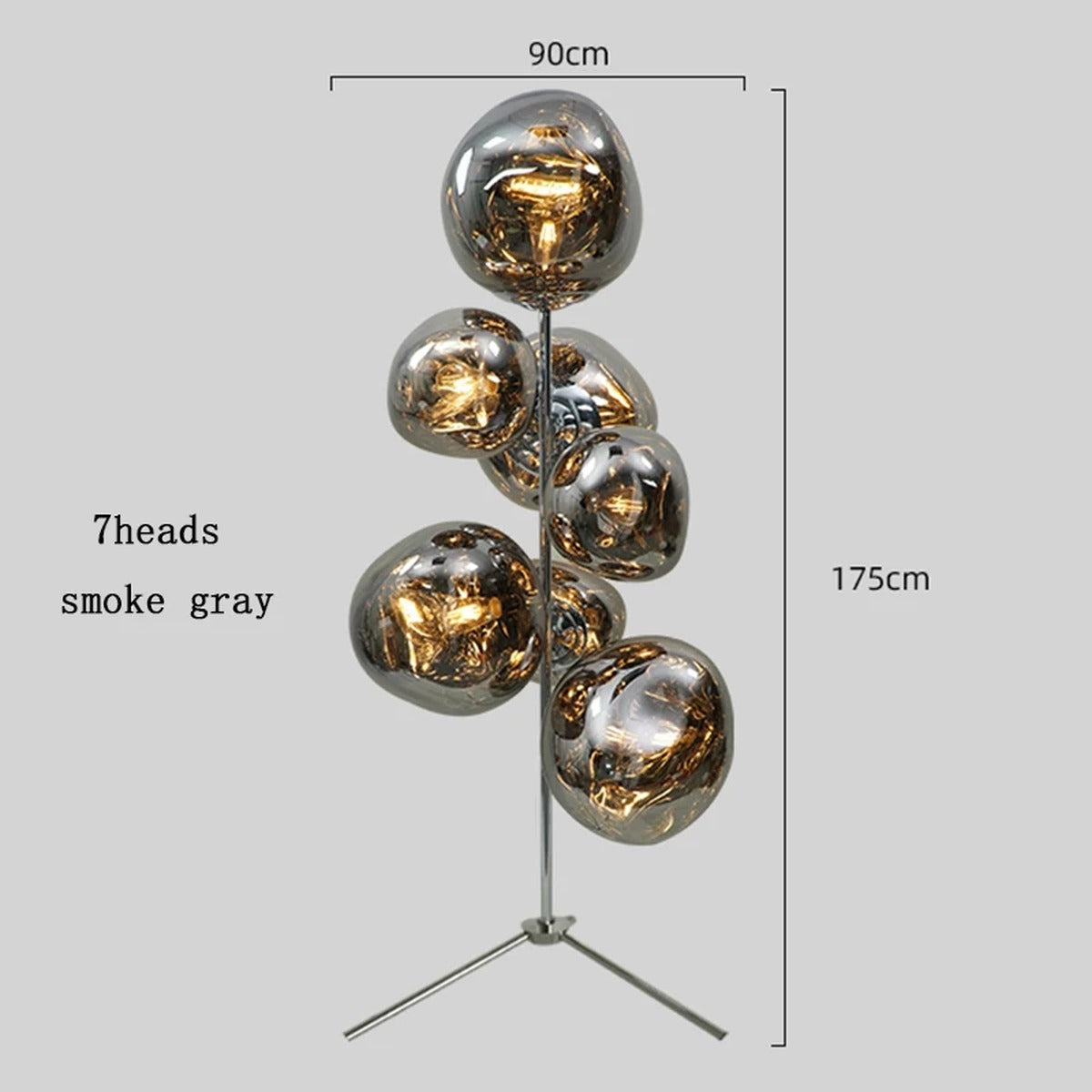 Melt-Effect Globe Cluster Floor Lamp – Caelvion – Product Detail 7
