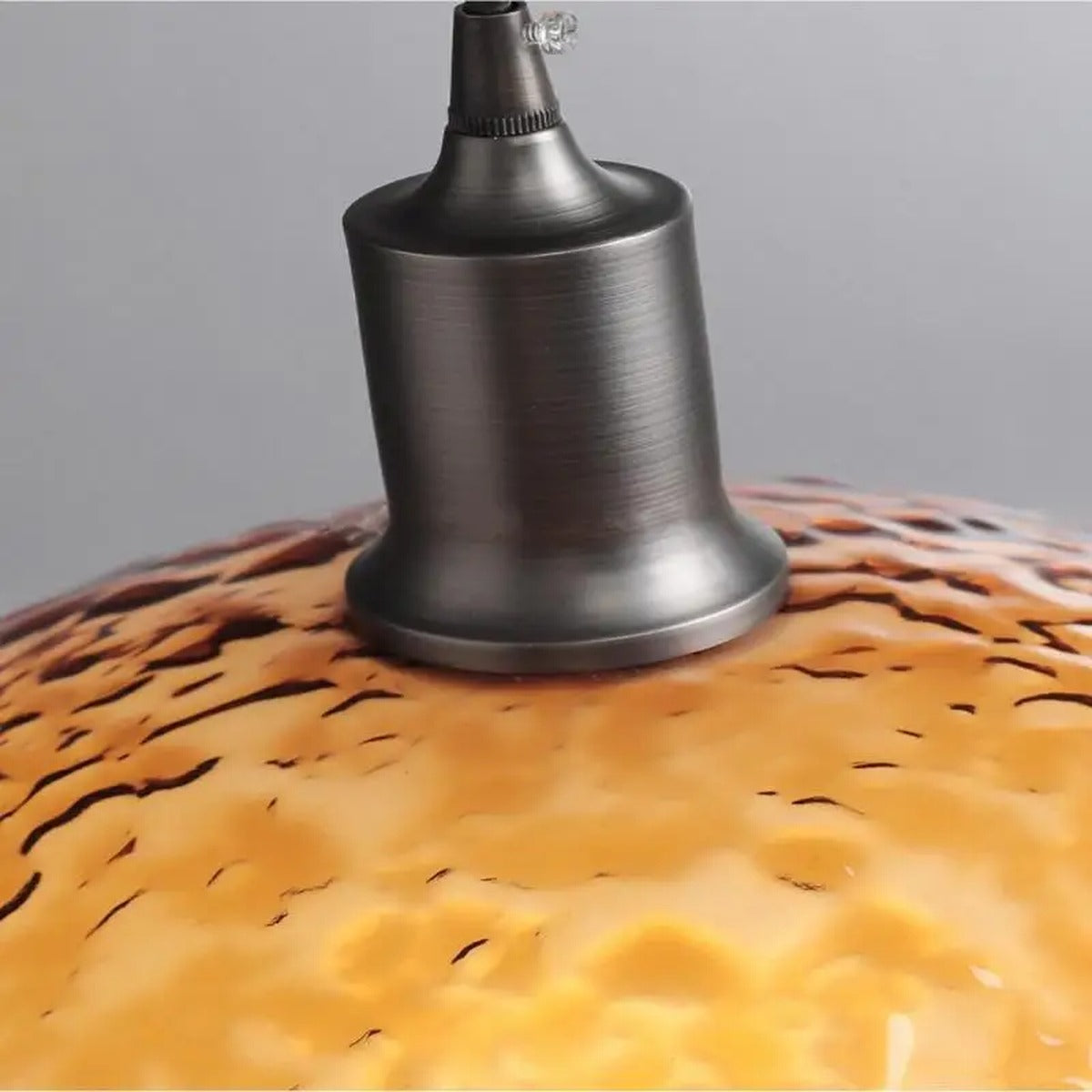 Hammered Glass Dome Pendant Light – Convex – Lifestyle View 4
