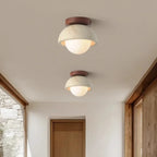 Travertine Flush Mount Ceiling Light Travonis – Lifestyle View, Corridor