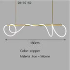 Ribbon Curl LED Ring Chandelier – Yelrix – Product Detail 17