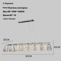 Chrome Mesh Ribbon Chandelier – Floramont – Product Detail 7