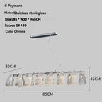 Chrome Mesh Ribbon Chandelier – Floramont – Product Detail 7
