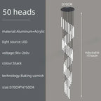 Slim LED Cylinder Tube Pendant Cluster – Graviton – Product Detail 19